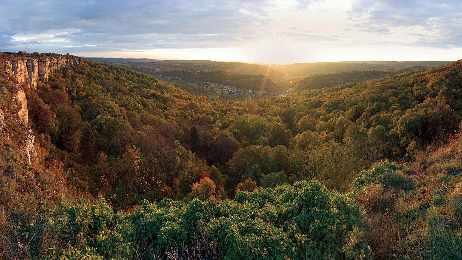 Vue panoramique sur Saint-Romain