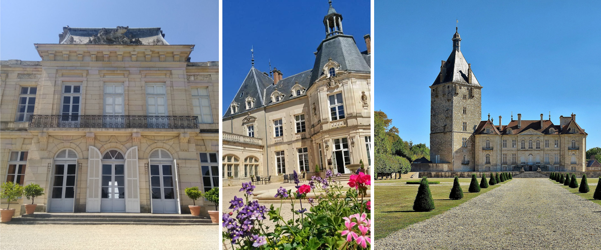 Château d'Arcelot, Château Sainte-Sabine, Château de Talmay