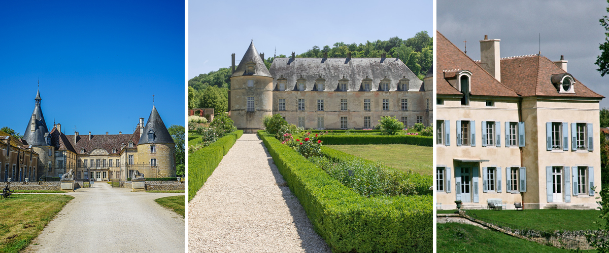 Château de Commarin, Château de Bussy-Rabutin et Château de Barbirey