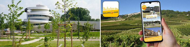 Cité des Climats et vins de Bourgogne et application Balades en Bourgogne