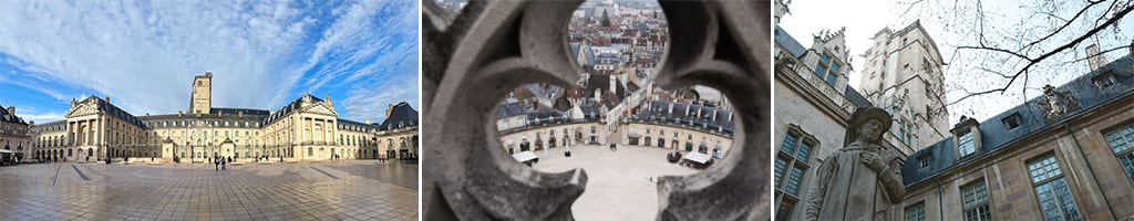 la Tour Philippe le Bon et le palais des ducs à Dijon