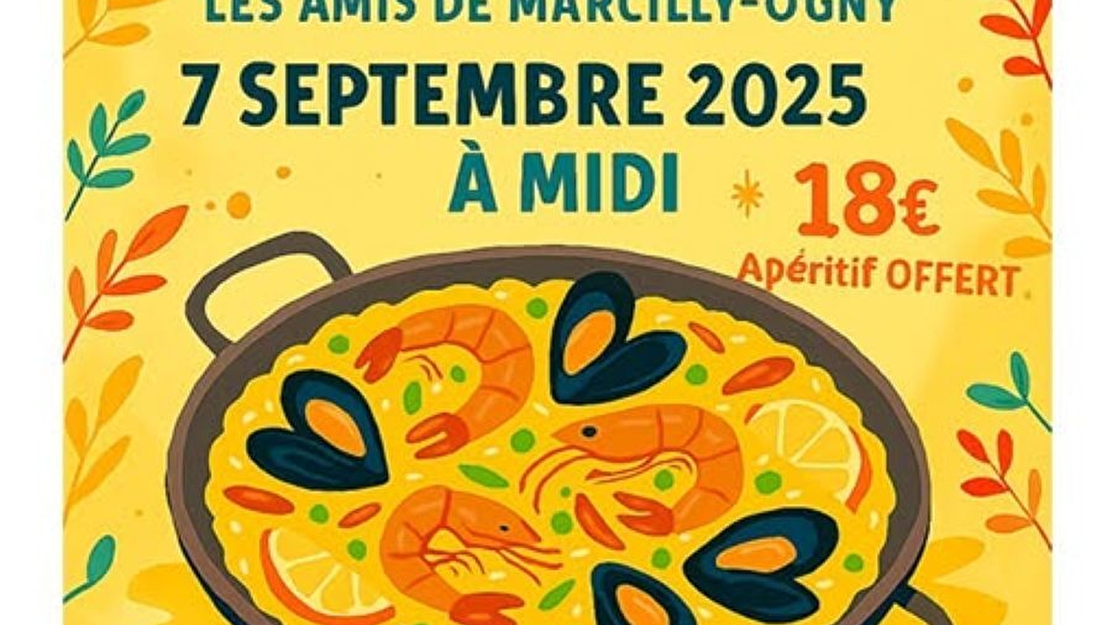 Repas Paëlla- Marcilly-Ogny