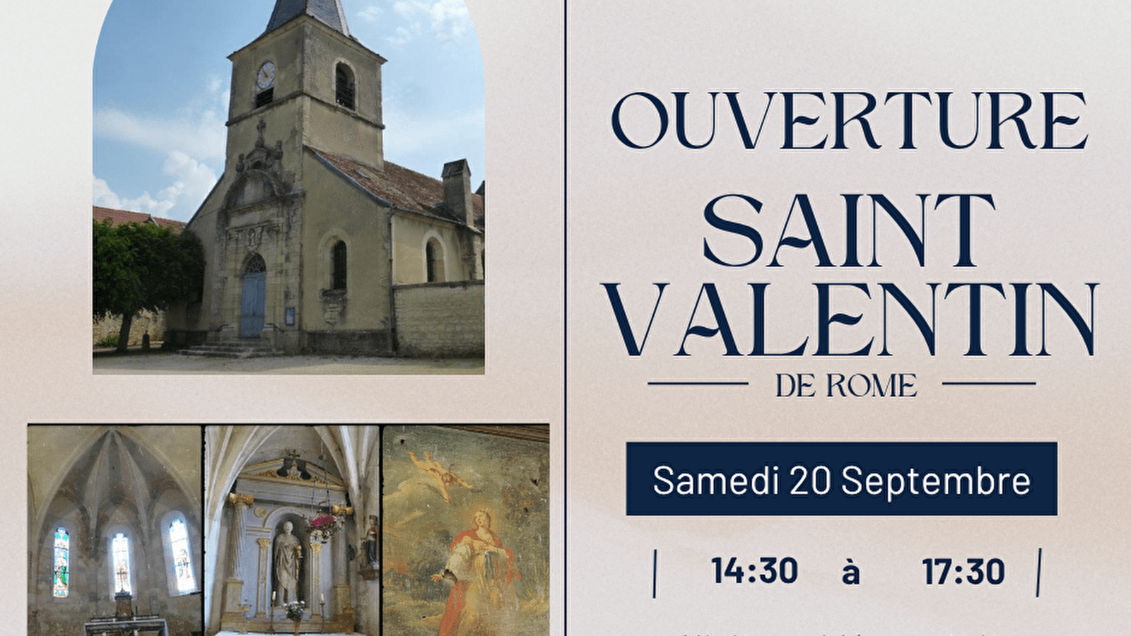 Visite de l'église Saint-Valentin de Rome à Autricourt