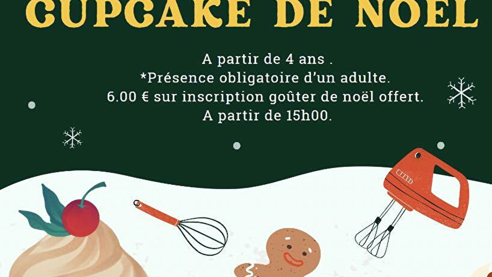 Atelier cupcake de Noël au FunWay