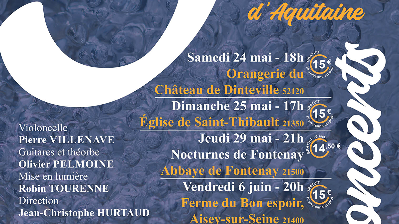 Concert 'Les trois éléments' à Aisey