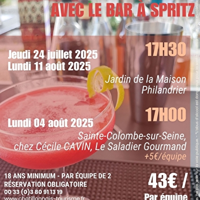 Atelier Cocktail - avec LE BAR À SPRITZ