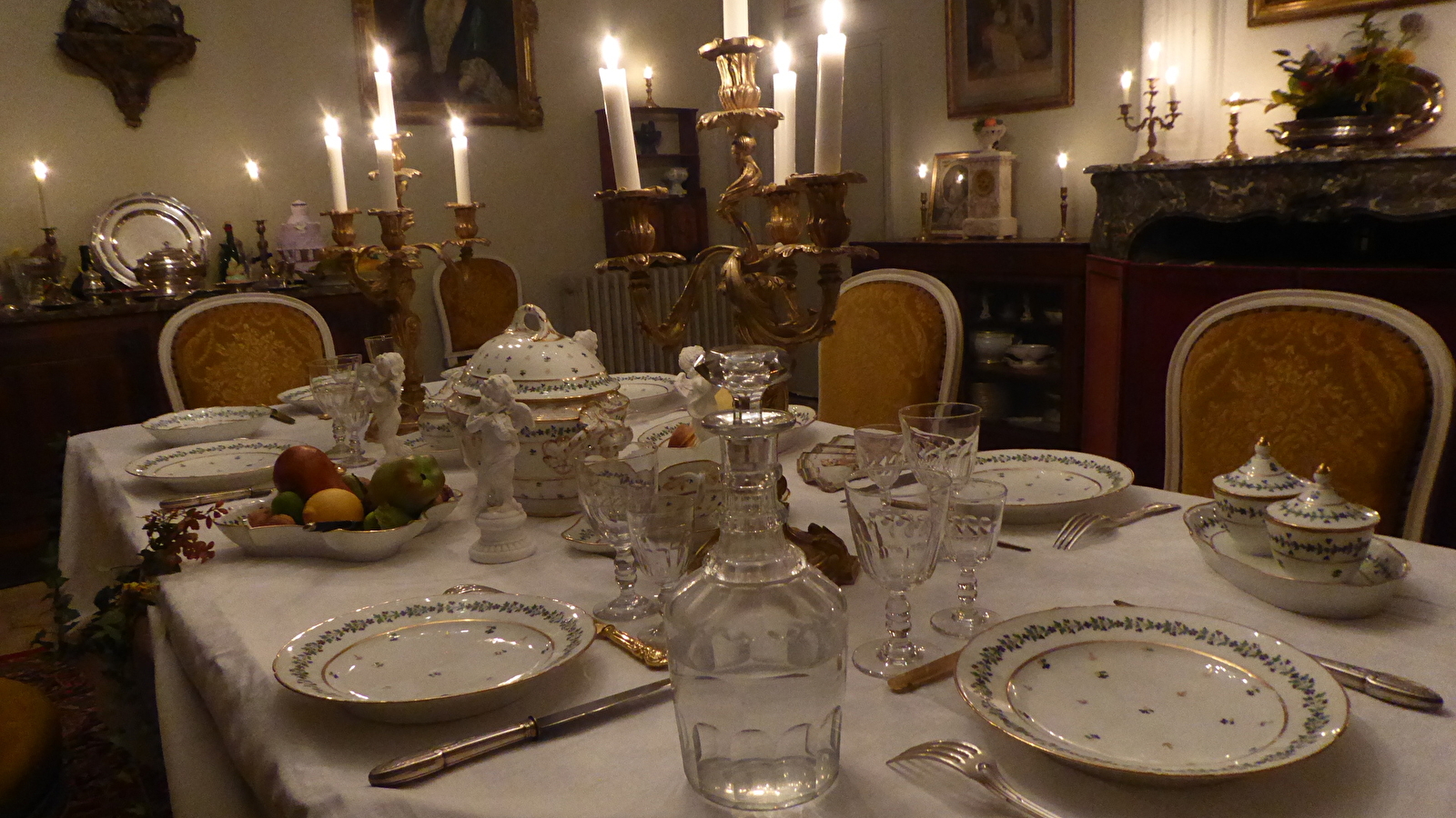 Soirée aux chandelles au château de Moutiers Saint Jean