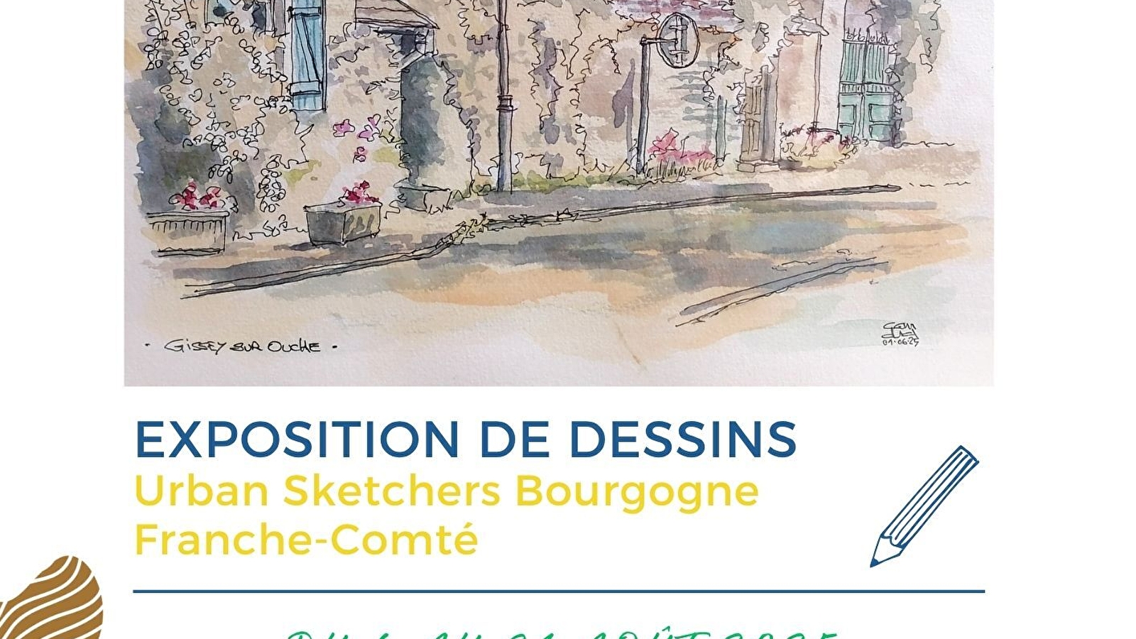 Exposition de dessins des Urban Sketchers Bourgogne Franche-Comté