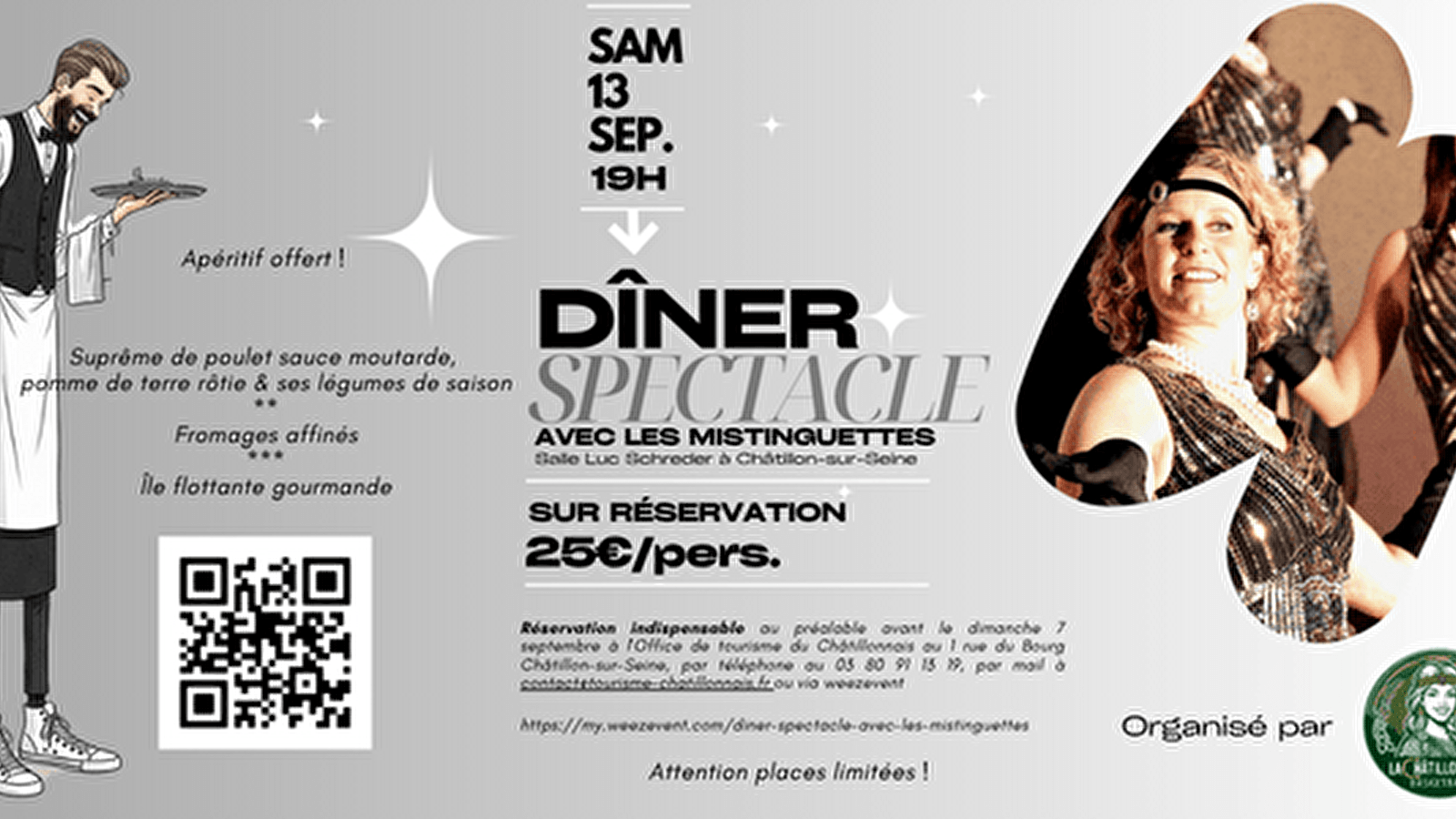 Dîner-spectacle avec Les Mistinguettes