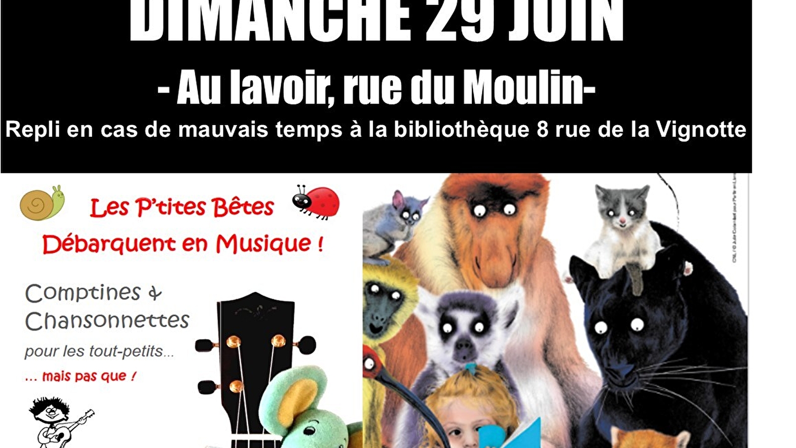 Les p'tites bêtes débarquent en Musique !
