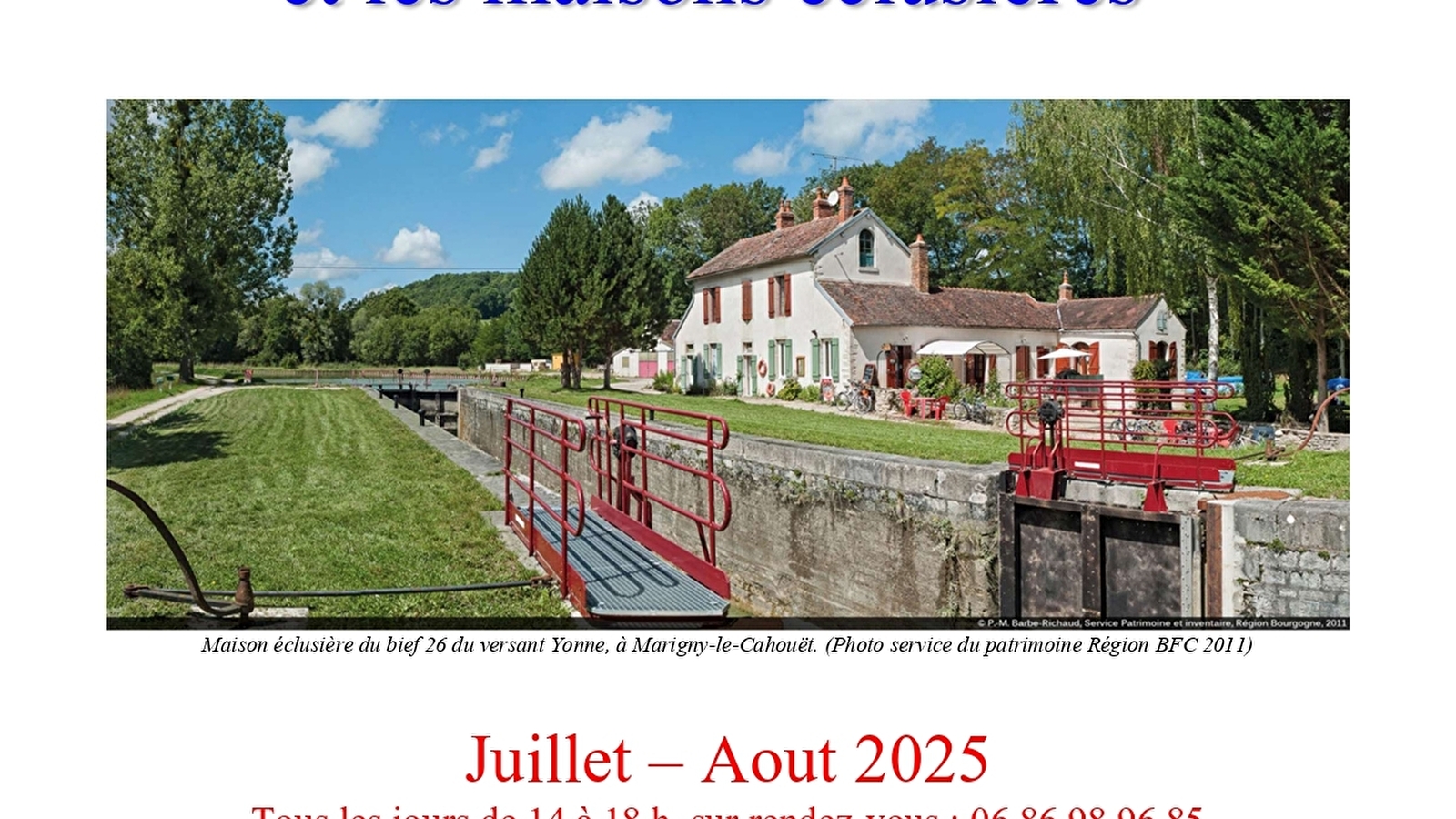Exposition 'La vie autour du canal de Bourgogne et les maisons éclusières'
