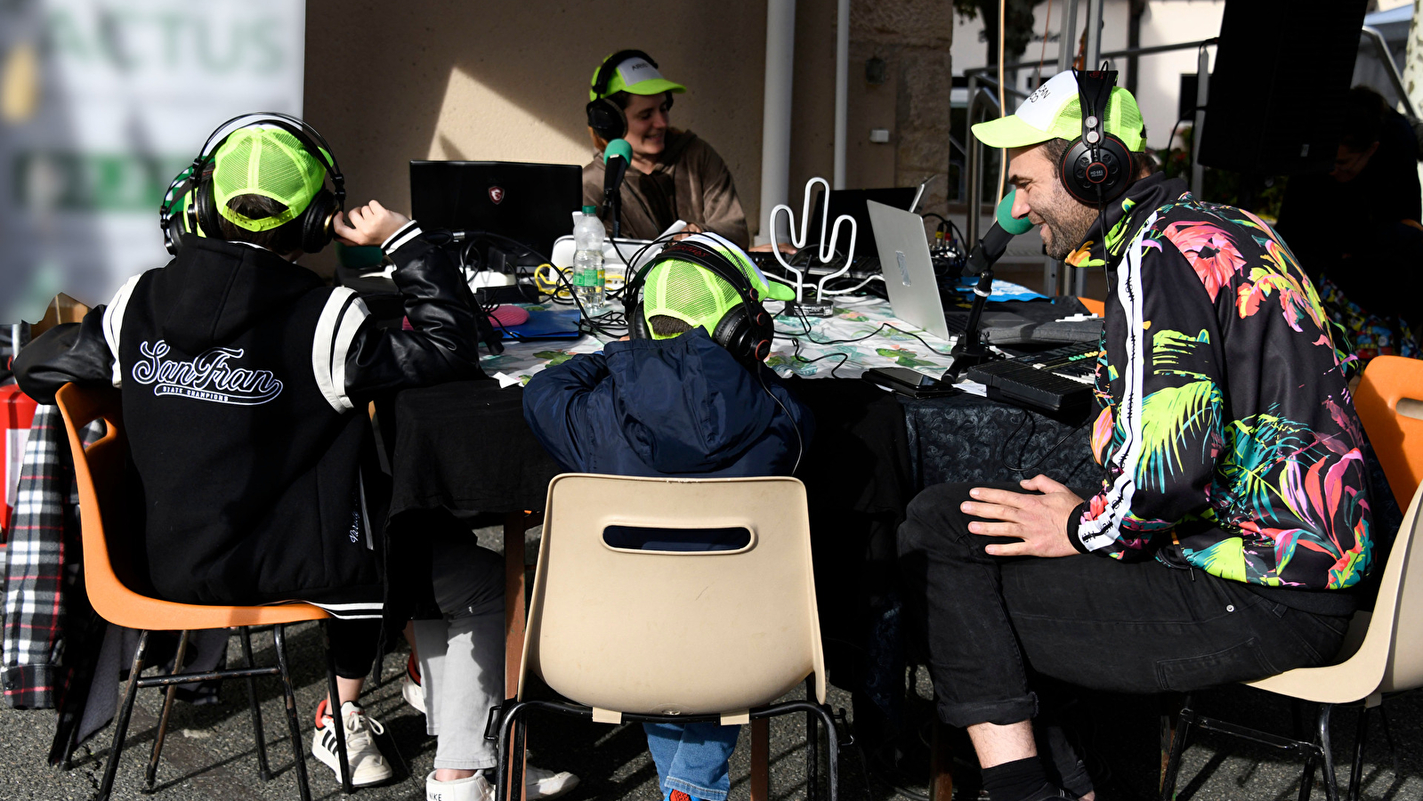 Atelier radio 'Radio Banane' avec le Collectif la Méandre