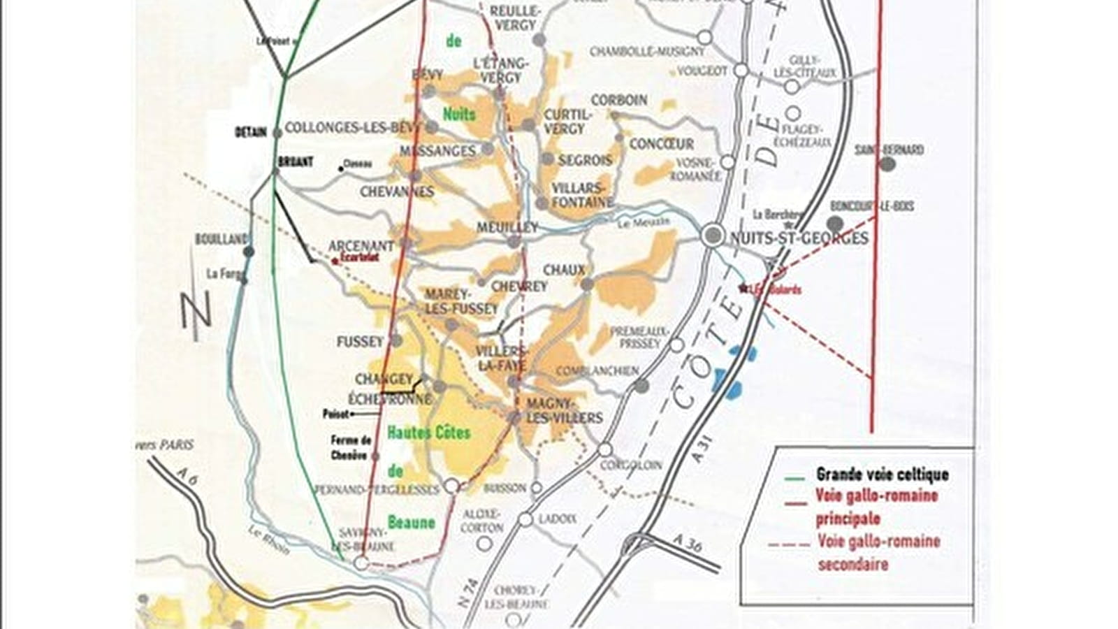 Sur les Hauts de Gevrey et de Nuits : moyens de communication et de déplacement