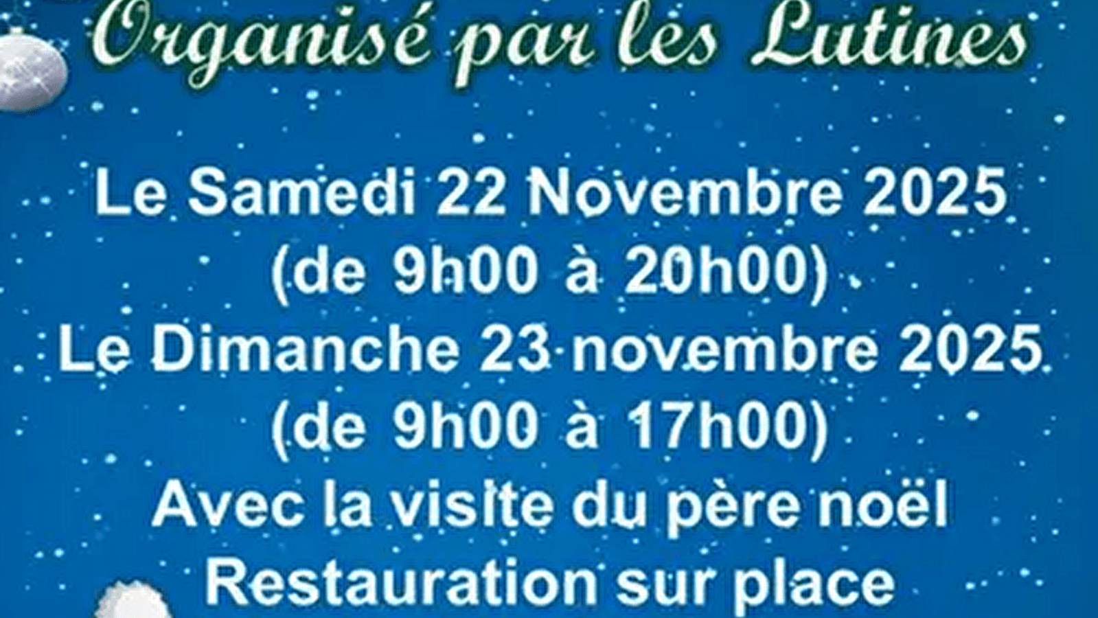 Marché de Noël Villers-les-Pots