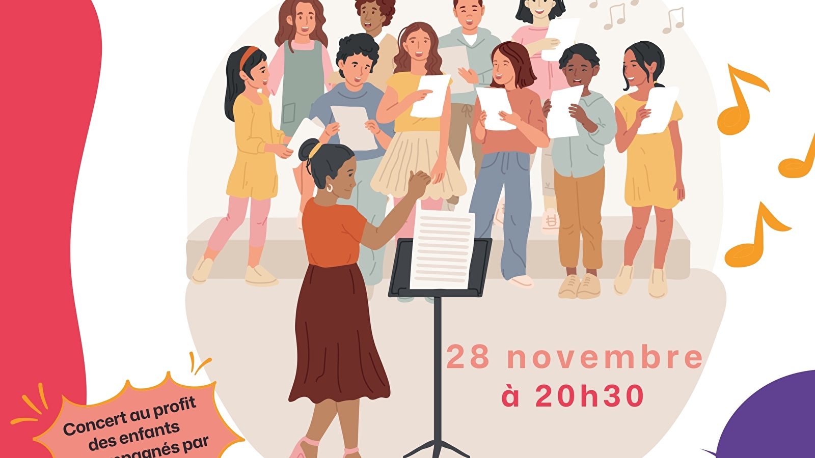 Concert '4 chorales chantent pour les enfants du monde' 
