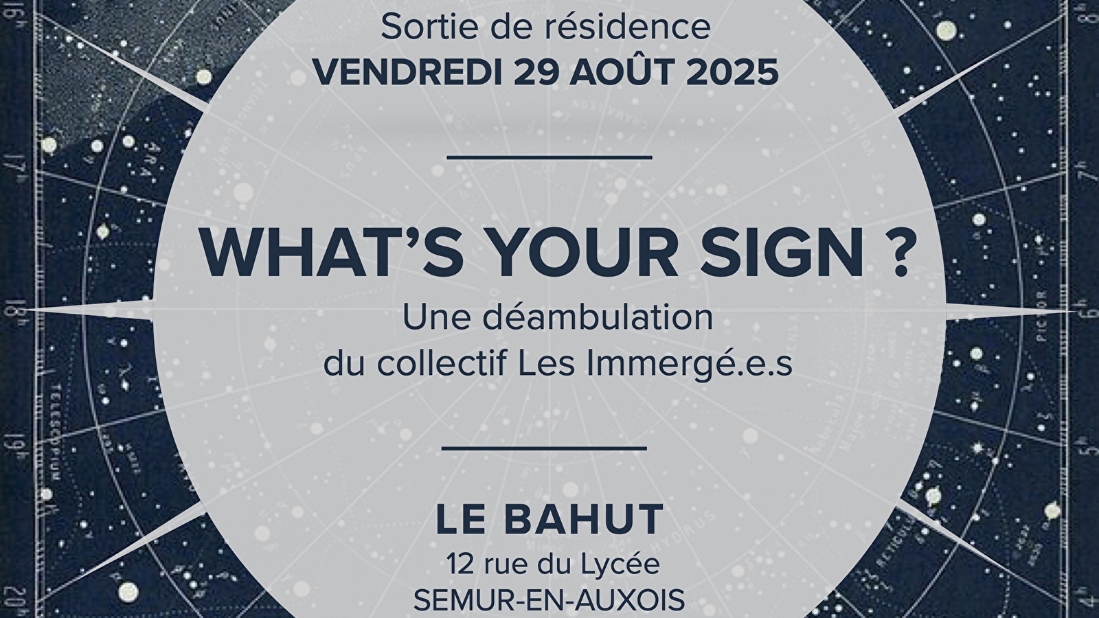 What's your sign ? Sortie de résidence du collectif Les Immergé.es
