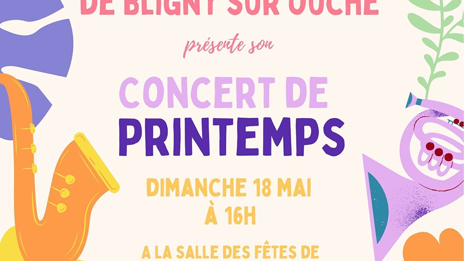 Concert de printemps- Bligny sur Ouche