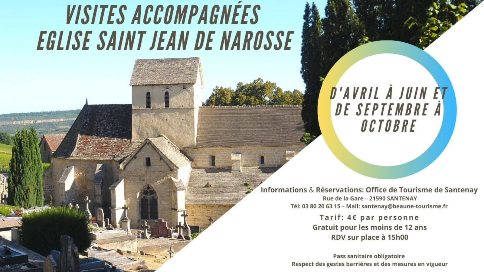 Visite de l'église Saint Jean de Narosse