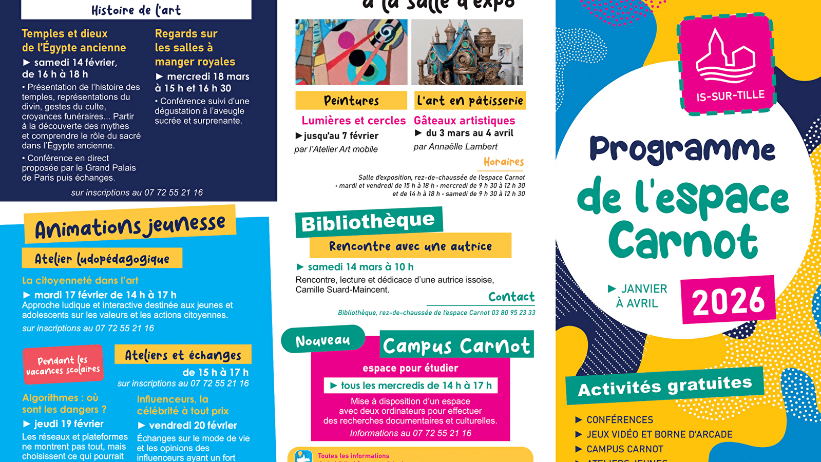 Programmation de l'espace Carnot