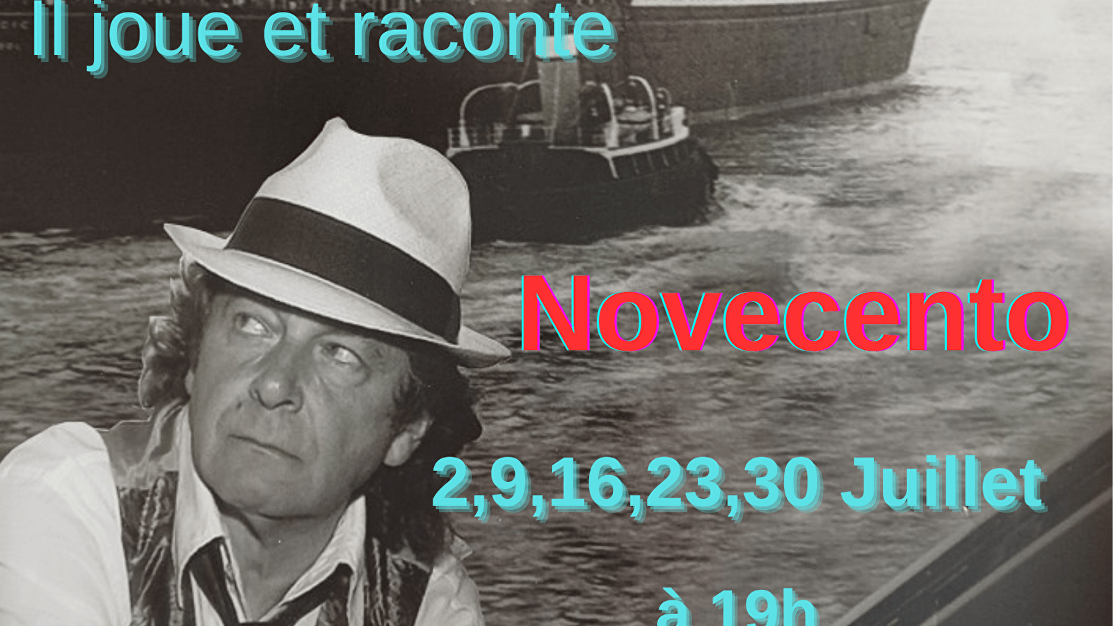 Jean-Claude COTTIER et son piano... en croisière...