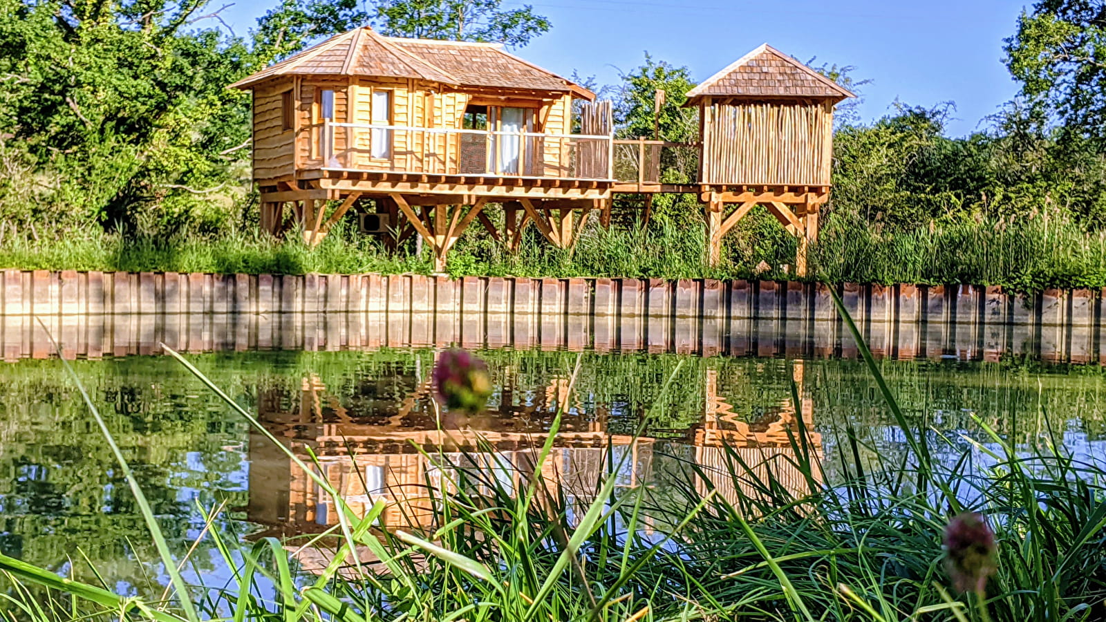 Les Lodges du Canal de Bourgogne - la Cabane rivage