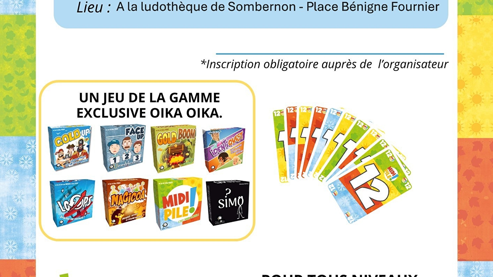 Tournoi de jeu de société Midi Pile