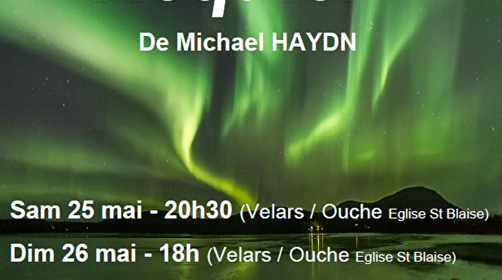 Concert CANTALUDE (Requiem M. HAYDN) Du 25 au 26 mai 2024
