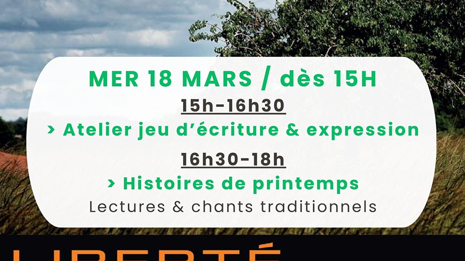 HISTOIRES DE PRINTEMPS .... LUES ET CHANTEES ! Printemps des poètes 2026