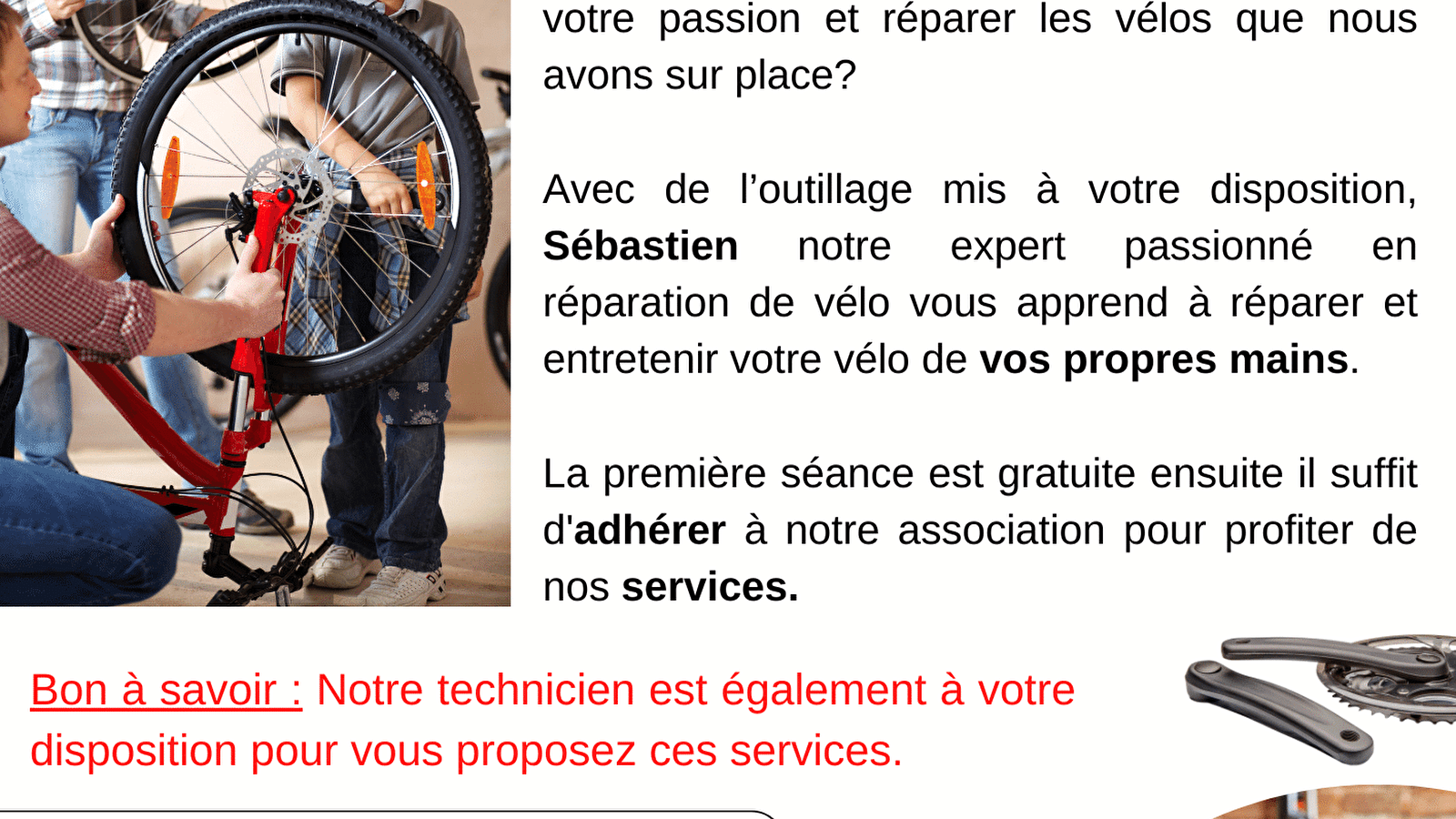 Repair café spécial VÉLO