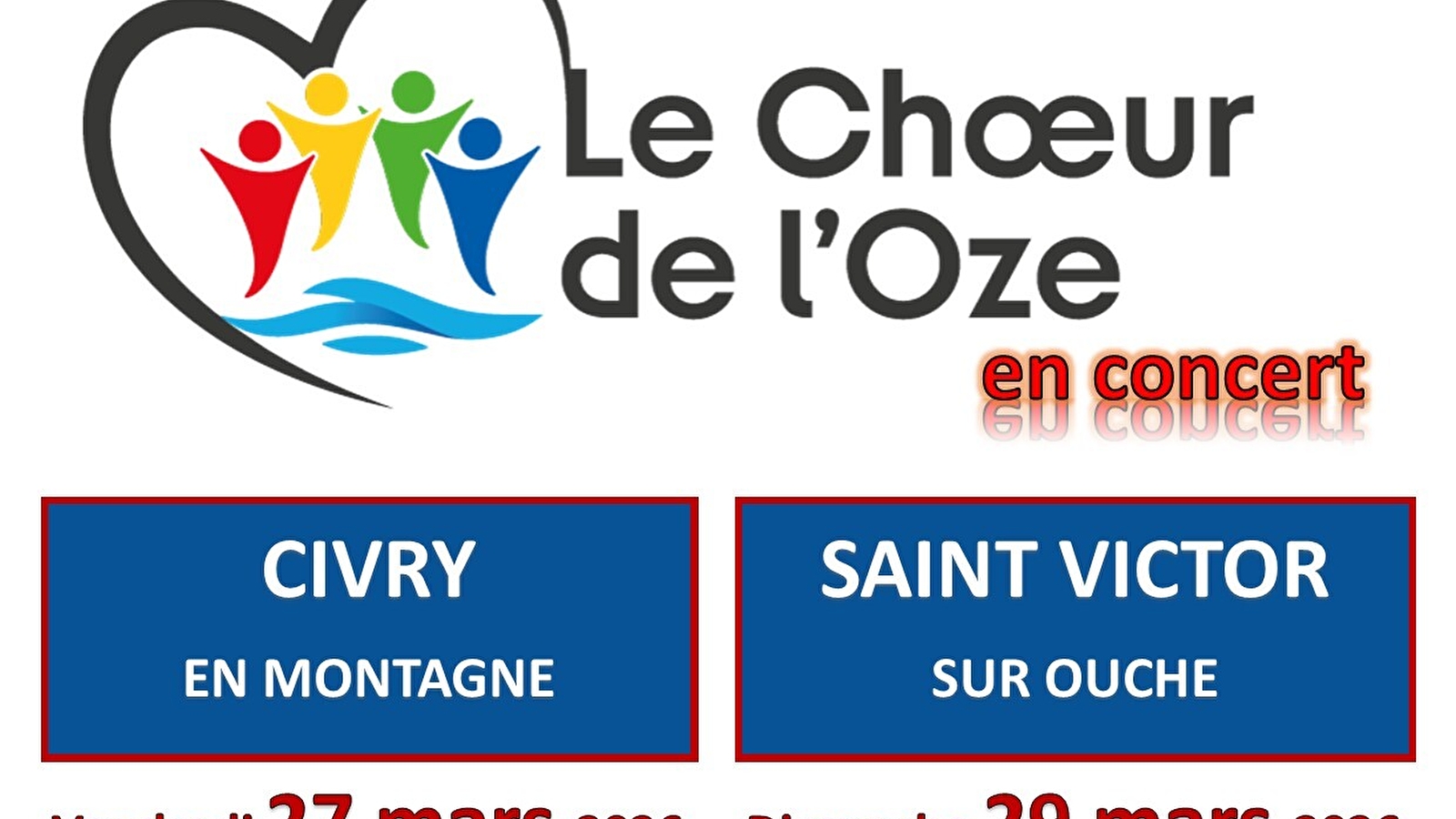Concert du Chœur de l'Oze à Civry en montagne