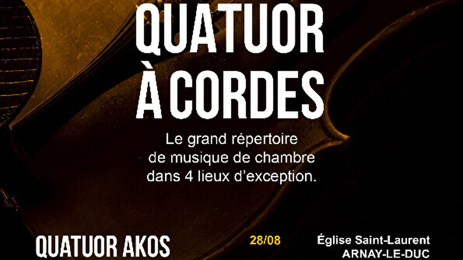 L'art du quatuor à cordes- concert-Veuvey sur Ouche