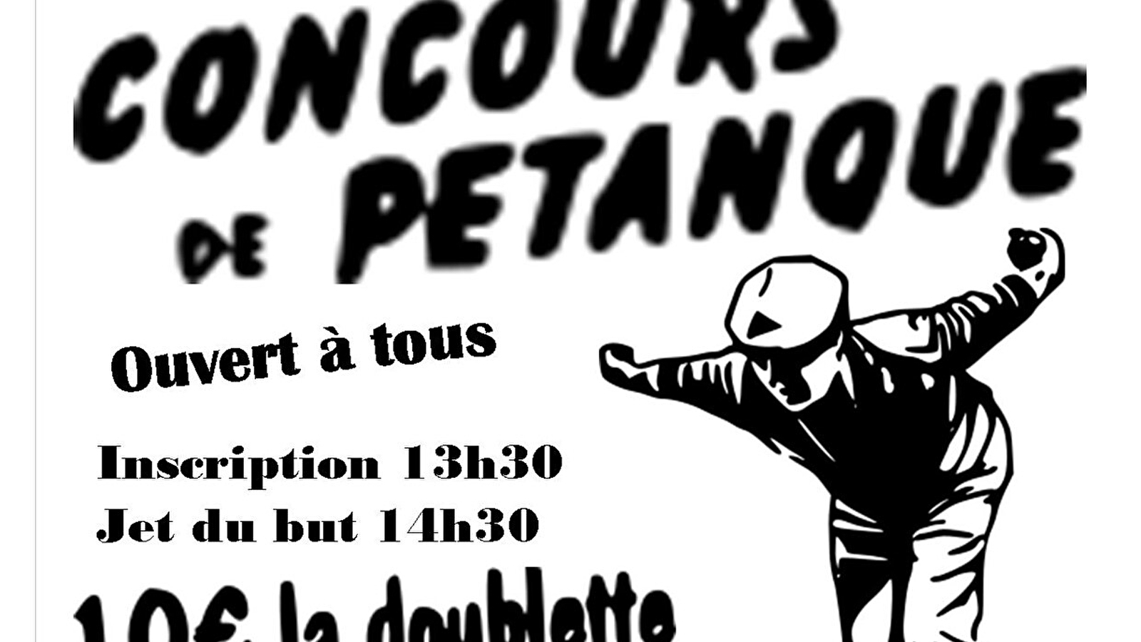 Concours de pétanque