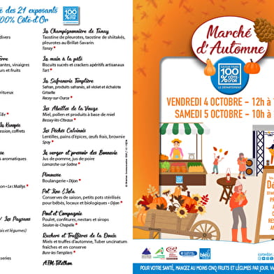 Marché d’automne 100 % Côte-d’Or