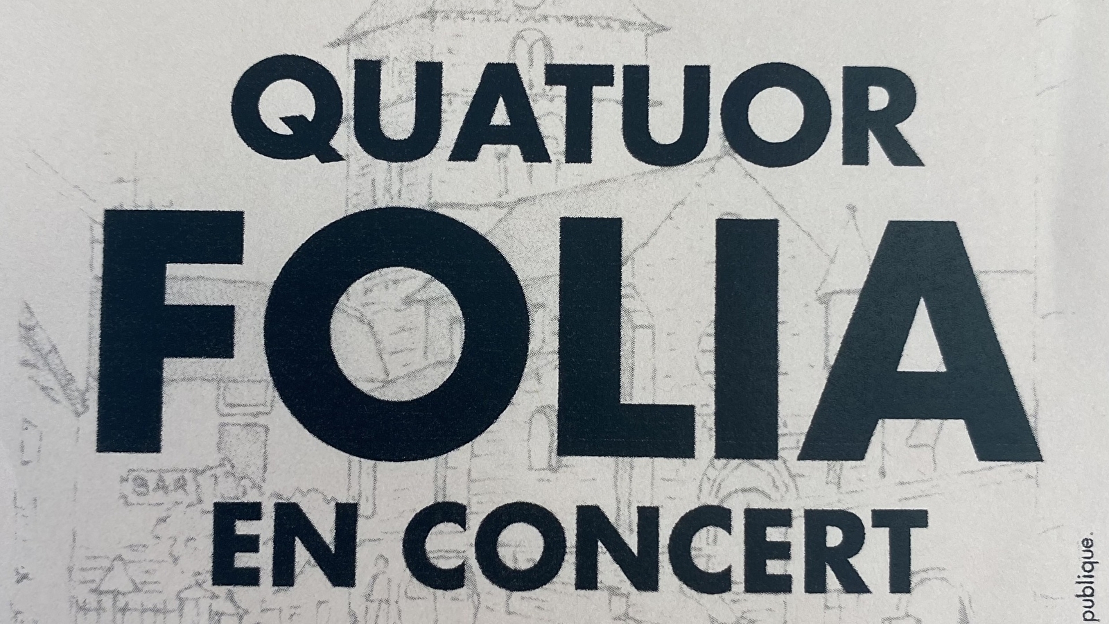 concert quatuor folia