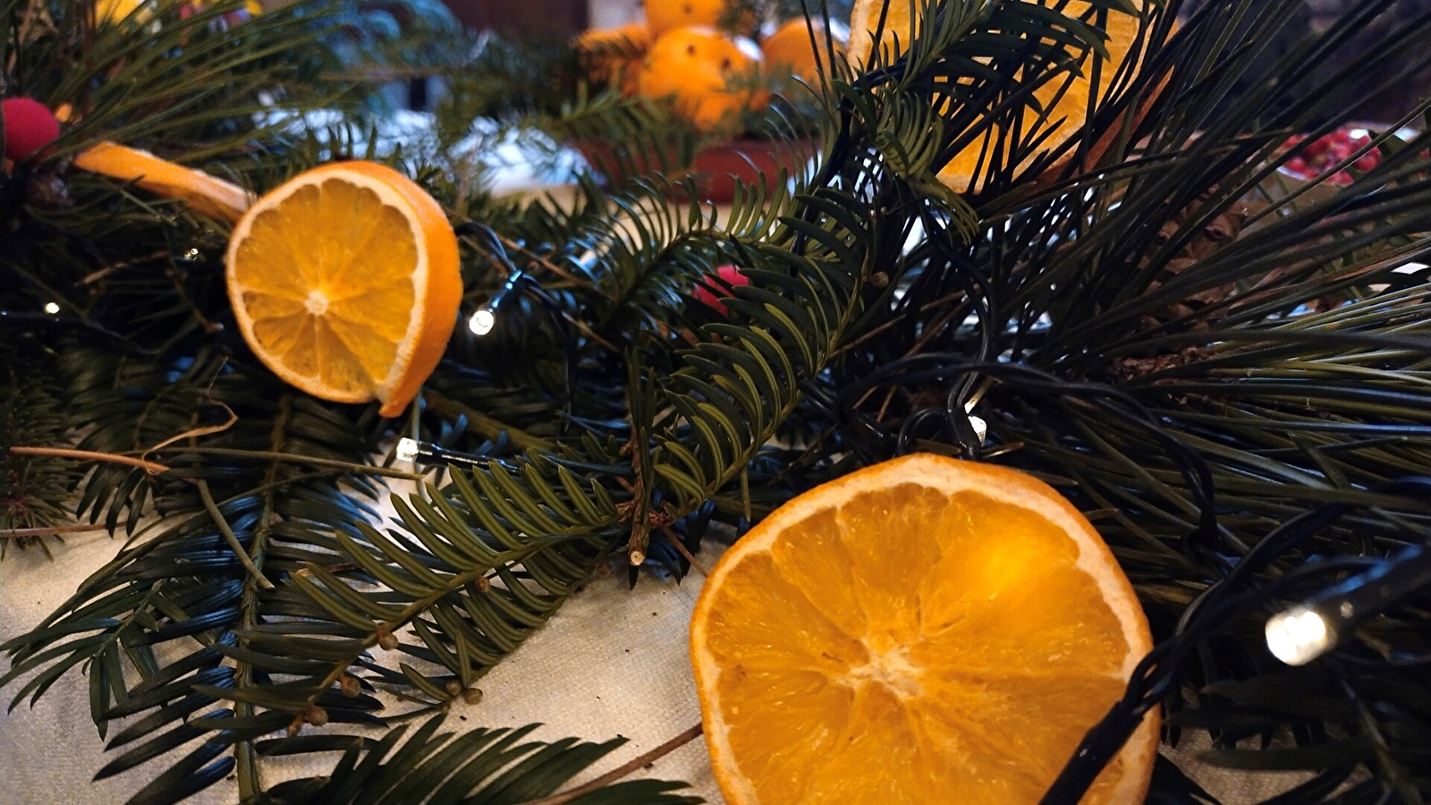 Décors d'hiver et de Noël au château de Châteauneuf