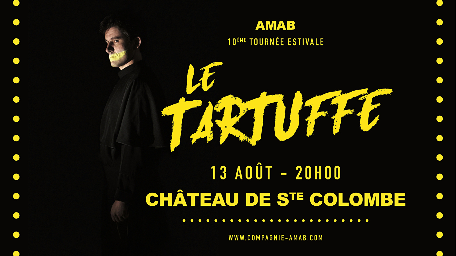 Théâtre de plein air dans la Cour du château de Ste Colombe - ARCADE / Tartuffe de Molière