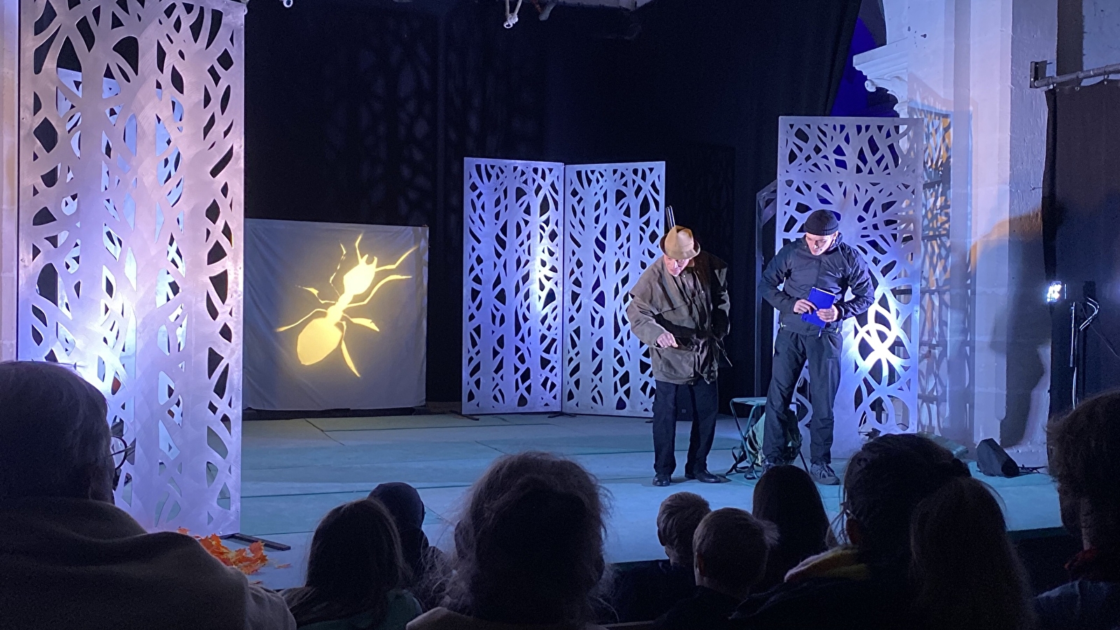 Spectacle 'Le chasseur d'images' au Parc national de forêts