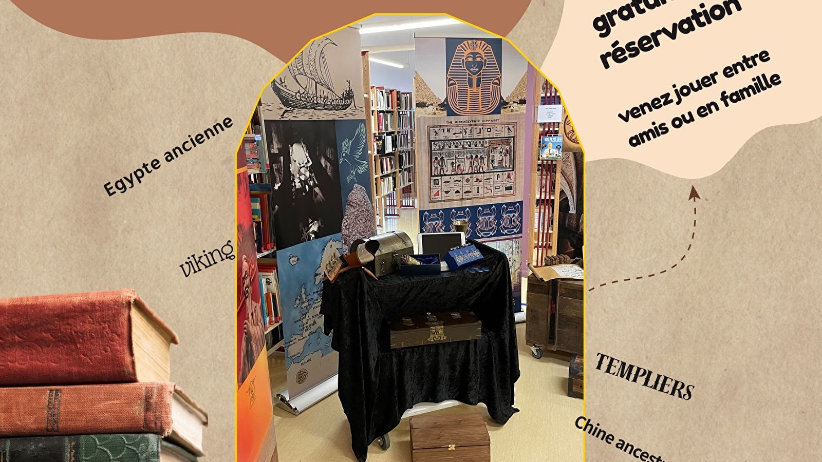 Exposition interactive 'les secrets de la bibliothèque'
