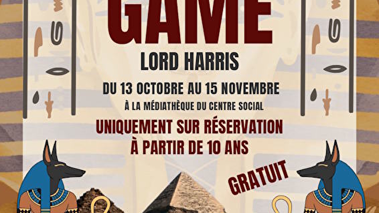 Escape Game 'la malédiction de Lord Harris'