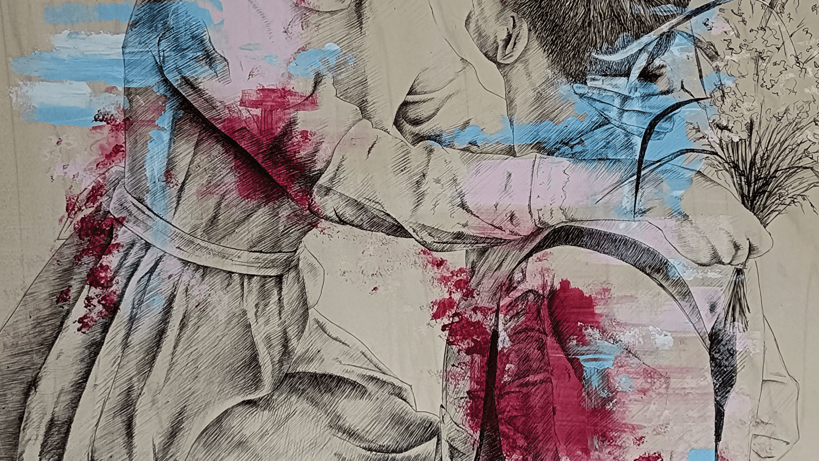 Exposition de portraits au stylo bille : Cassie Poinsenot