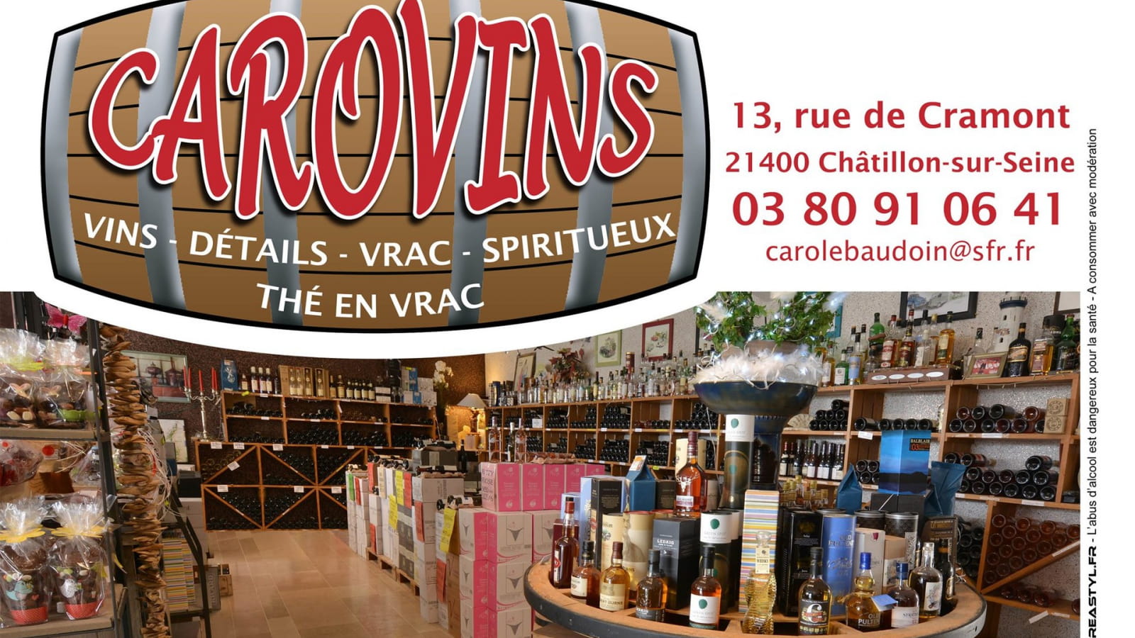 CAROVINS - Vins - Détails - Vrac - Spiritueux