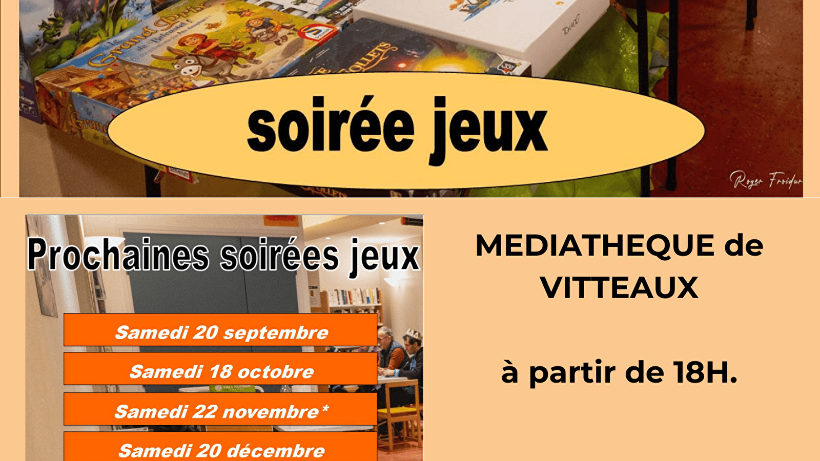 Vitt'eaux Jeux - soirée Jeux de société