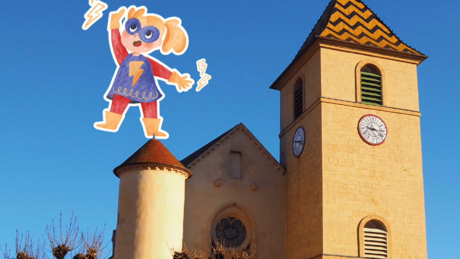 Exposition de photomontages, par les enfants du centre de loisirs de Villey-sur-Tille