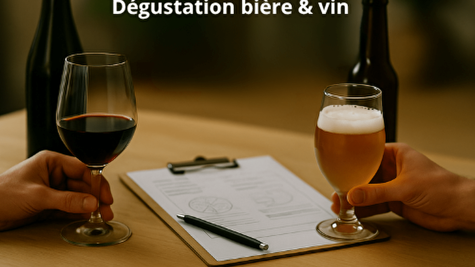 Dégustation croisée : bière et vin