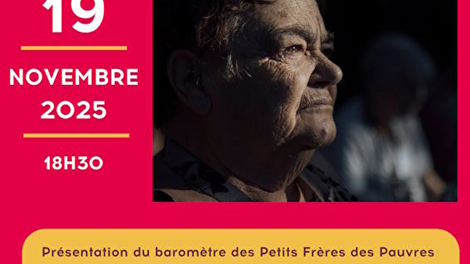 Présentation du Baromètre Petits Frères des Pauvres – « Solitude et isolement, quand on a plus de 60 ans en France en 2025 »