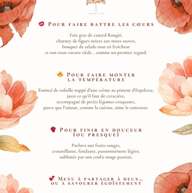 Menu Saint Valentin