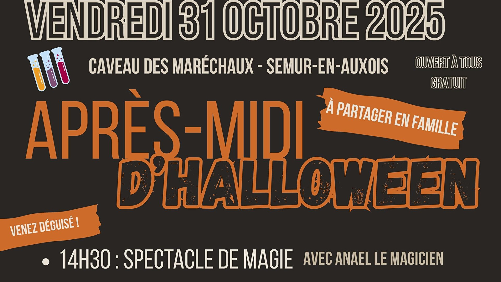 Spectacle de magie pour Halloween
