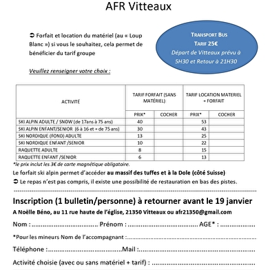 [ANNULÉ] Sortie ski aux Jouvencelles