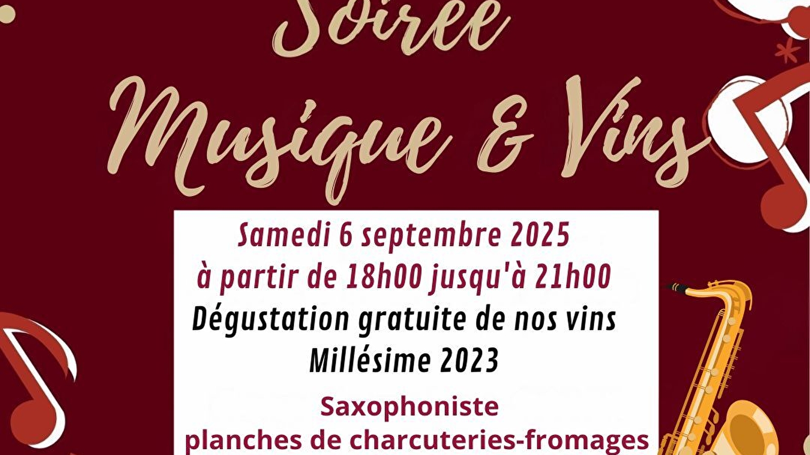 Soirée Musique et Vins