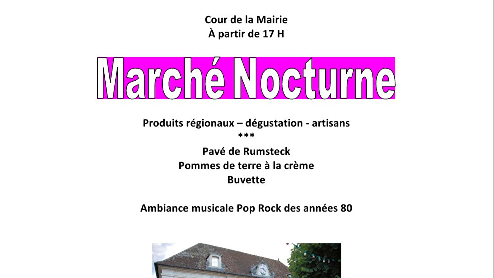 Marché nocturne